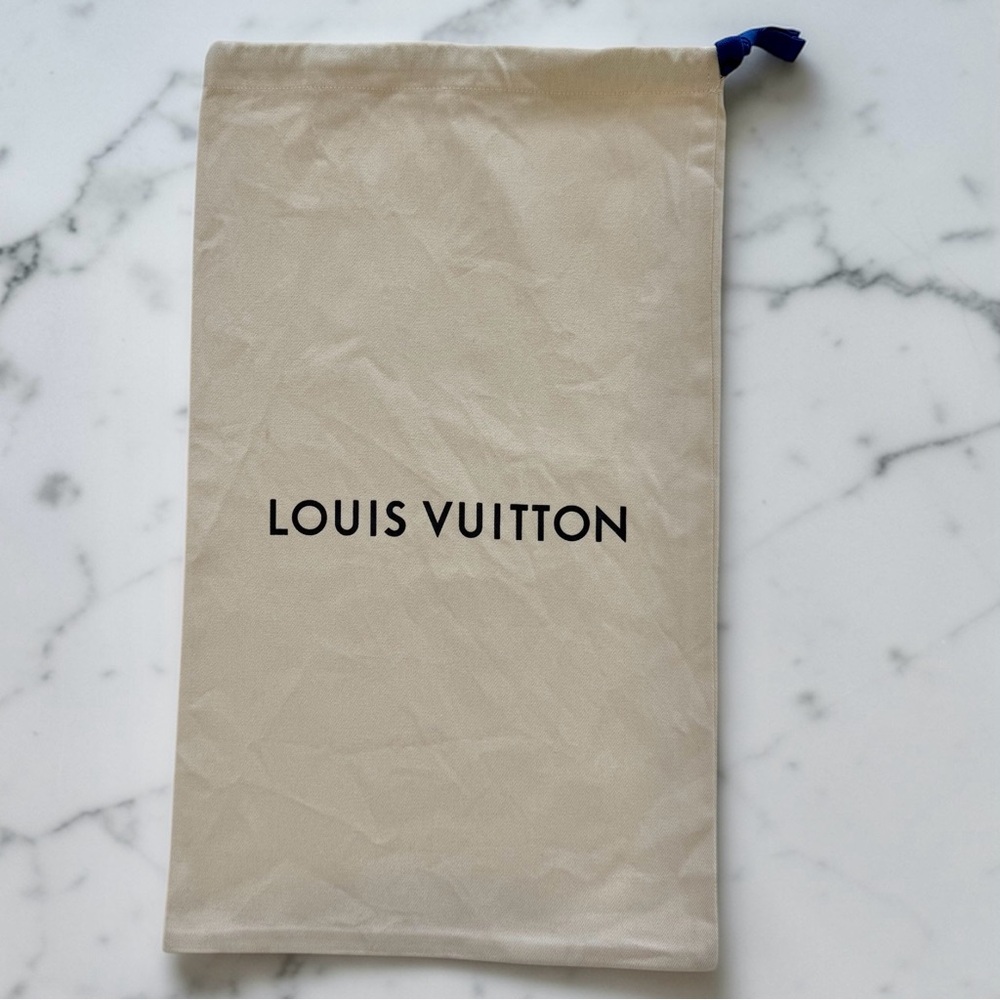 Authentic Louis Vuitton Beige Drawstring Dust Bag